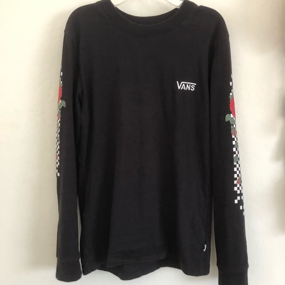 Vans | Tops | Vans Rose Long Sleeve Tee 